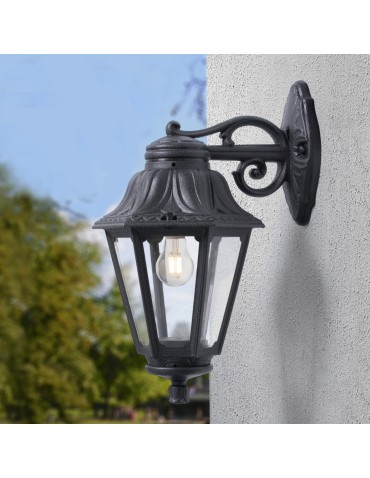 Fumagalli Exterior Bisso-Anna Wall Lantern - 1xE27 black (FMG-BISSO-ANNA-BLK) - product 2