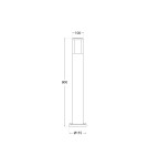 Standing garden lamps - Fumagalli Carlo Outdoor Garden Pole - 1xGU10 black (FMG-CARLO-BLK). - product 3