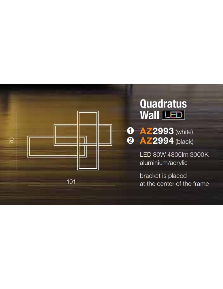 Designer wall lamps - Azzardo QUADRATUS WALL WHITE 1xLED Wall Wash White AZ2993 - product kolory-swiatla.pl 4
