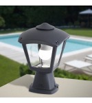 Standing garden lamps - Fumagalli Disma Outdoor Pedestal Lantern - 1xE27 black (FMG-DISMA-ROBY-BLK) - product 2