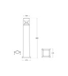 Standing garden lamps - Fumagalli Exterior Ester Garden Pole - 1xGX53 black (FMG-ESTER-BLK). - product 3