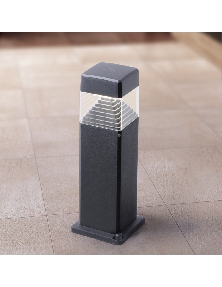 Standing garden lamps - Fumagalli Exterior Ester Garden Pole - 1xGX53 black (FMG-ESTER-MB-BLK) - product kolory-swiatla.pl 2