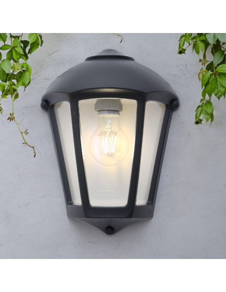 Outdoor wall lamps - Fumagalli Outdoor Fabio Wall Lantern - 1xE27 black (FMG-FABIO-BLK) - product kolory-swiatla.pl 2