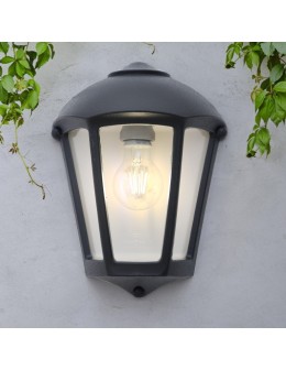 Fumagalli Zewnetrzna Latarnia naścienna Fabio - 1xE27 czarna (FMG-FABIO-BLK) - produkt 2