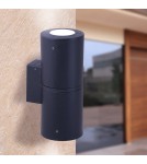 Outdoor wall lamps - Fumagalli Exterior Franca Wall Lantern - 2 light sourcesxGU10 black (FMG-FRANCA90-2LT-BLK) - product 2
