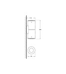 Outdoor wall lamps - Fumagalli Exterior Franca Wall Lantern - 2 light sourcesxGU10 black (FMG-FRANCA90-2LT-BLK) - product 3
