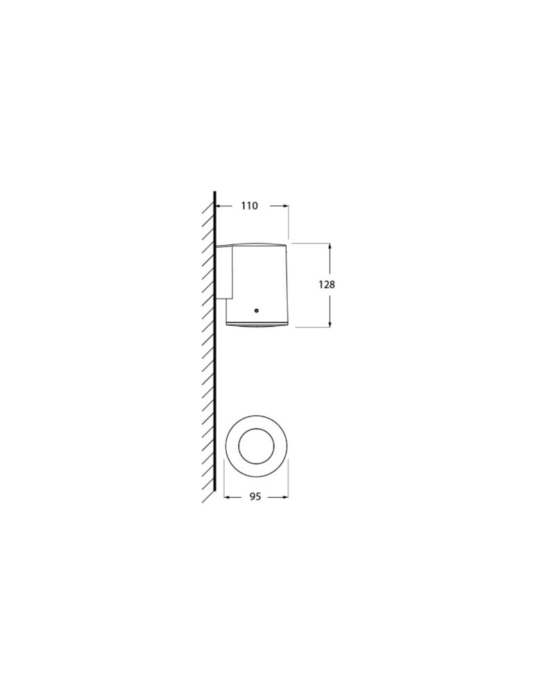 Outdoor wall lamps - Fumagalli Exterior Franca Wall Lantern - 1xGU10 black (FMG-FRANCA90-BLK). - product kolory-swiatla.pl 3