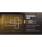 Designer wall lamps - Azzardo QUADRATUS WALL BLACK 1xLED Wall Mount Black AZ2994 - product 2