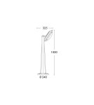 Standing garden lamps - Fumagalli Outdoor Gabri Garden Pole - 1xE27 black (FMG-GABRI-REMI-LUCIA-BLK) - product 3