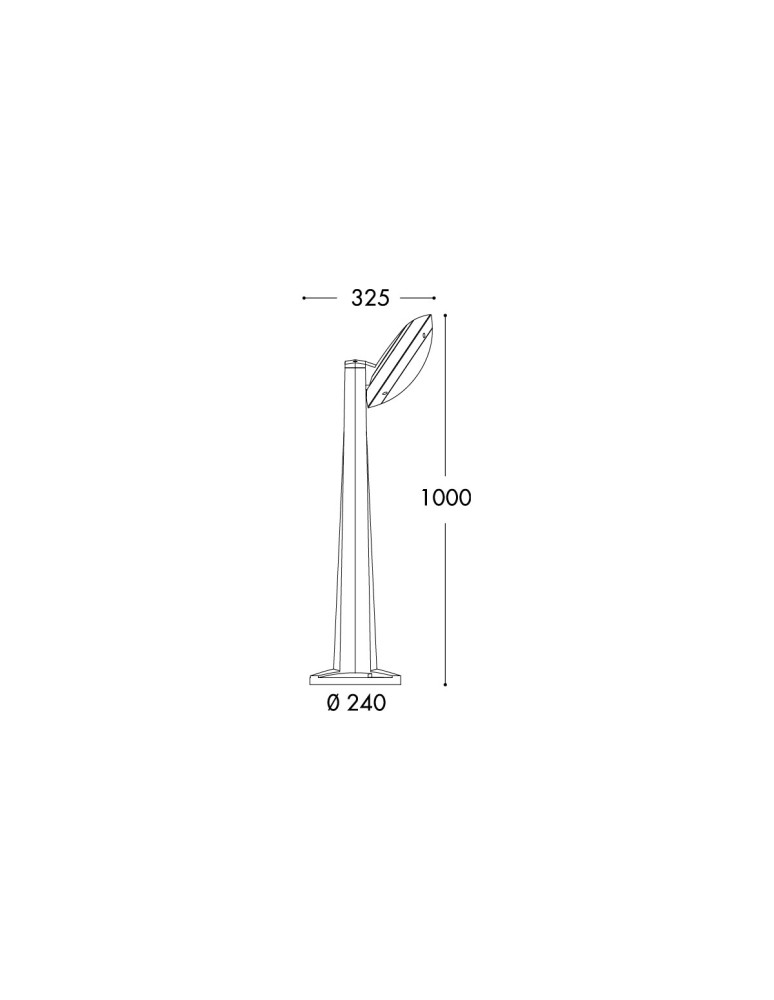Standing garden lamps - Fumagalli Outdoor Gabri Garden Pole - 1xE27 black (FMG-GABRI-REMI-LUCIA-BLK) - product kolory-swiatla.pl 3