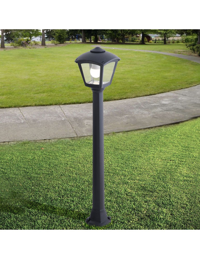 Standing garden lamps - Fumagalli Outdoor Giaffa Garden Lantern - 1xE27 black (FMG-GIAFFA-ROBY-BLK) - product kolory-swiatla.pl 2