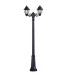 Outdoor lanterns - Fumagalli Outdoor Gigi Standing Lantern - 2 light sources E27 black (FMG-GIGI-ANNA-2L-BLK) - product 1