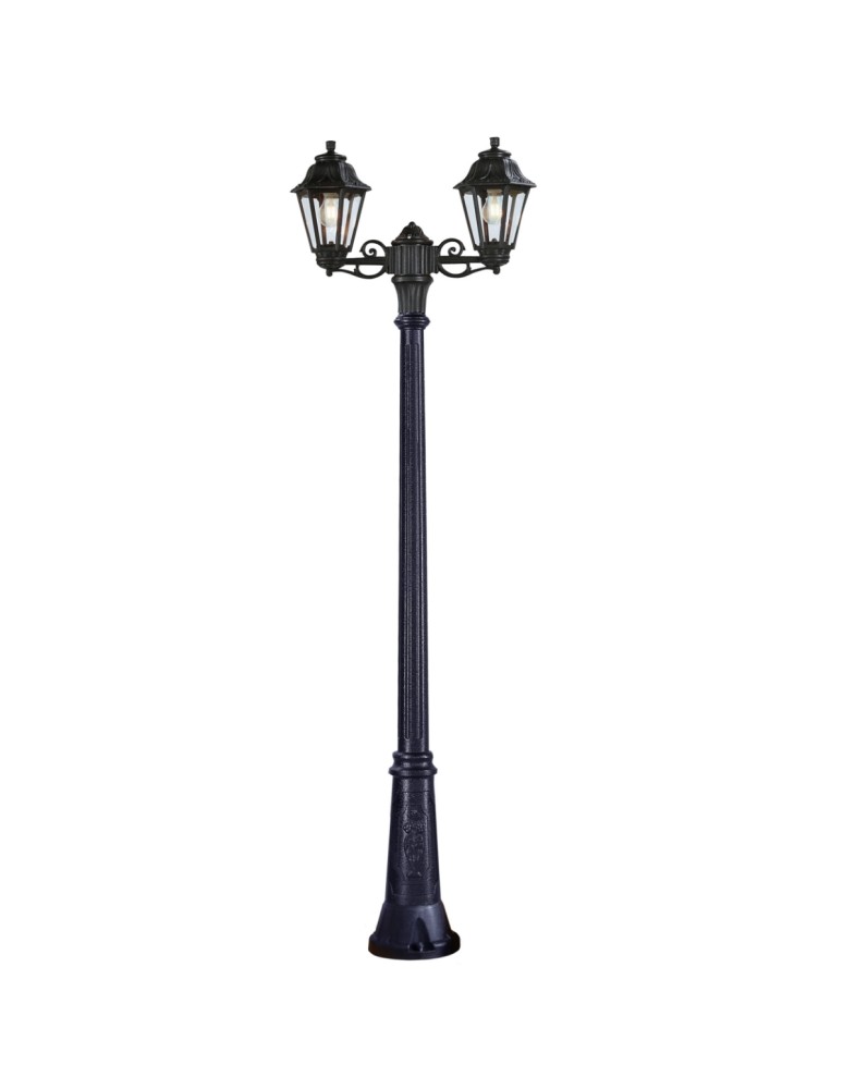 Outdoor lanterns - Fumagalli Outdoor Gigi Standing Lantern - 2 light sources E27 black (FMG-GIGI-ANNA-2L-BLK) - product kolory-swiatla.pl 1