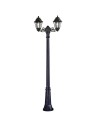 Fumagalli Zewnetrzna Latarnia stojąca Gigi - 2 źródła światłaxE27 czarna (FMG-GIGI-ANNA-2L-BLK)