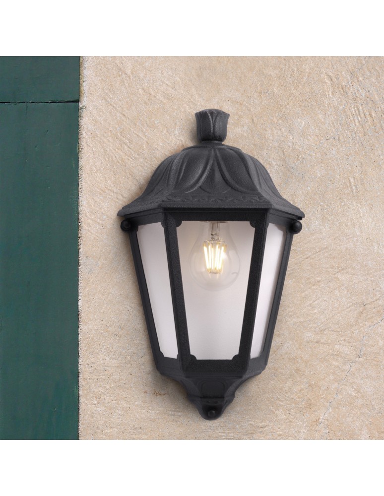 Outdoor wall lamps - Fumagalli Exterior Iesse Wall Lantern - 1xE27 black (FMG-IESSE-BLK). - product kolory-swiatla.pl 2