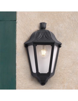 Fumagalli Zewnetrzna Latarnia naścienna Iesse - 1xE27 czarna (FMG-IESSE-BLK) - produkt 2