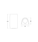 Outdoor wall lamps - Fumagalli Marta Outdoor Wall Lantern - 1xGU10 black (FMG-MARTA90-BLK). - product 3