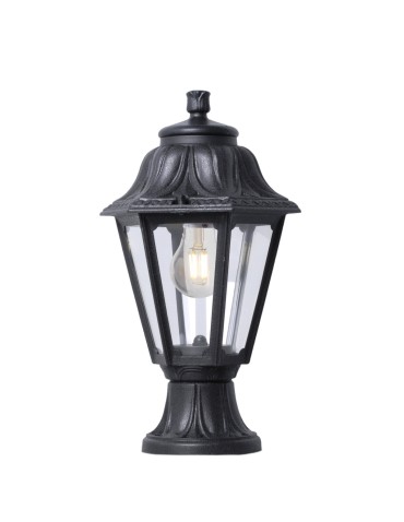 Fumagalli Outdoor Mikrolot Pedestal Lantern - 1xE27 black (FMG-MIKROLOT-ANNA-BLK)