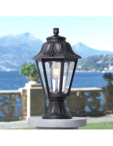 Fumagalli Outdoor Mikrolot Pedestal Lantern - 1xE27 black (FMG-MIKROLOT-ANNA-BLK) - product 2