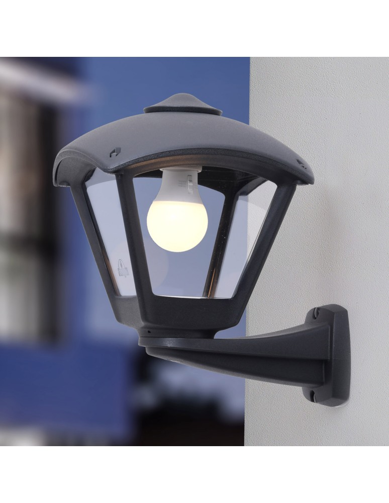 Outdoor wall lamps - Fumagalli Outdoor Nardo Wall Lantern - 1xE27 black (FMG-NARDO-DARIO-BLK) - product kolory-swiatla.pl 2