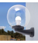 Outdoor wall lamps - Fumagalli Outdoor Nardo Wall Lantern - 1xE27 black (FMG-NARDO-GLOBE-BLK) - product 2
