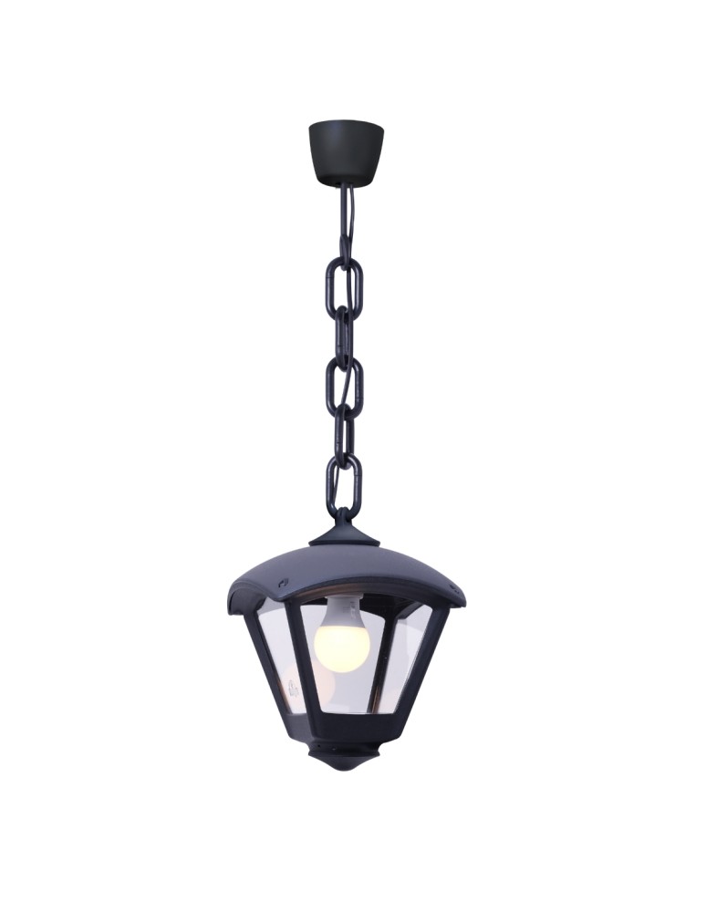 Outdoor pendant lamps - Fumagalli Outdoor Sicar Pendant Lantern - 1xE27 black (FMG-SICAR-DARIO-BLK) - product kolory-swiatla.pl 1