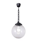 Outdoor pendant lamps - Fumagalli Outdoor Sicar Pendant Lantern - 1xE27 black (FMG-SICAR-GLOBE-BLK) - product 1
