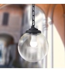 Outdoor pendant lamps - Fumagalli Outdoor Sicar Pendant Lantern - 1xE27 black (FMG-SICAR-GLOBE-BLK) - product 2
