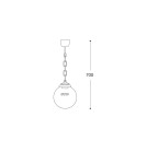 Outdoor pendant lamps - Fumagalli Outdoor Sicar Pendant Lantern - 1xE27 black (FMG-SICAR-GLOBE-BLK) - product 3