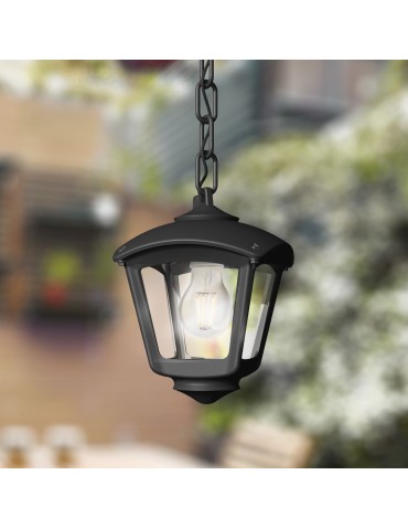 Fumagalli Zewnetrzna Latarnia wisząca Sicar - 1xE27 czarna (FMG-SICAR-ROBY-BLK) - produkt 2