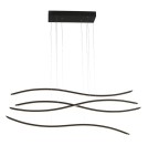 LED pendant lamps - Azzardo WAVES BLACK 1xLED Pendant Black AZ2912 - product 1