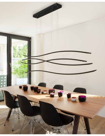 Azzardo WAVES BLACK 1xLED Wisząca Czarny AZ2912 - produkt 2