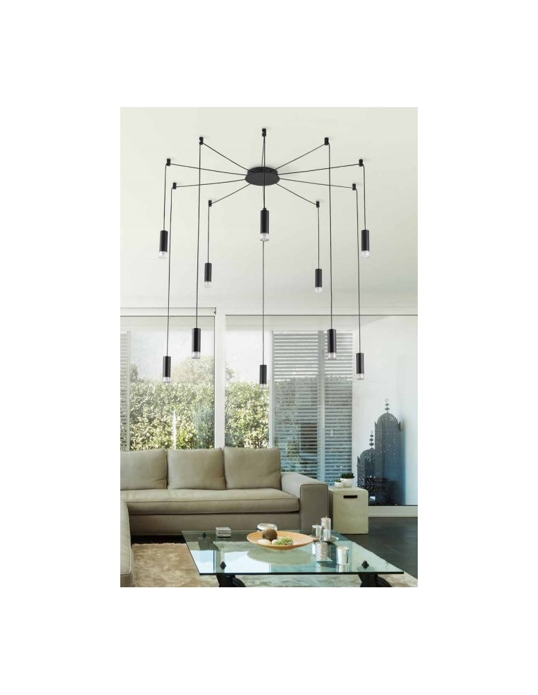 Headliners Wires Fixtures - Azzardo ZIKO BASE 10 BLACK Ceiling Base Black AZ2905 - product kolory-swiatla.pl 4