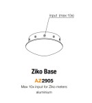 Headliners Wires Fixtures - Azzardo ZIKO BASE 10 BLACK Ceiling Base Black AZ2905 - product 7