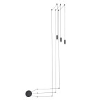 Pendant lamps - Azzardo ZIKO G9 3 METERS BLACK 1xG9 Wire with Fixture without Ceiling Base Black AZ2679 - product 3