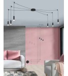 Pendant lamps - Azzardo ZIKO G9 6 METERS BLACK 1xG9 Wire with Fixture without Ceiling Base Black AZ2680 - product 4