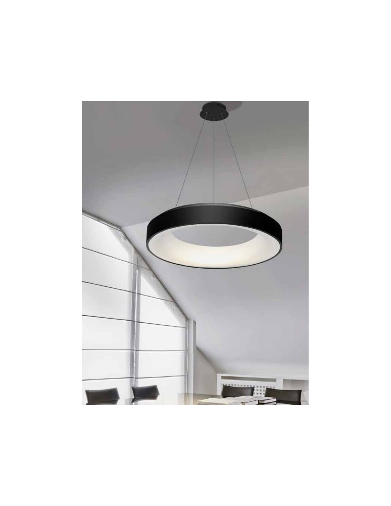 Pendant lamps with control - Azzardo SOVANA PENDANT 55 CCT BLACK 1xLED Pendant Black AZ2728 - product kolory-swiatla.pl 3