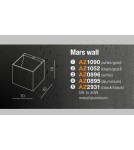 Minimalist wall lamps - Azzardo MARS BLACK 1xG9 Wall Mounted Black AZ2931 - product 3