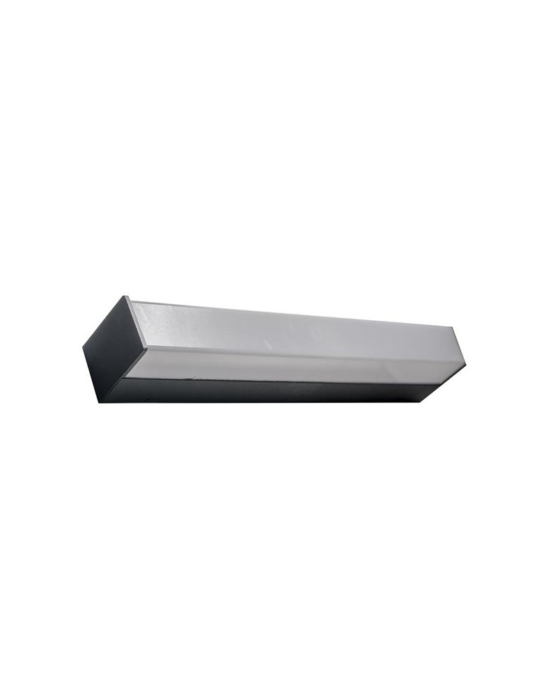 Bathroom wall lamps - Azzardo PETER 90 3000 MATT BLACK 1xLED Wall Mounted Black Mat IP44 AZ2616 - product kolory-swiatla.pl 1