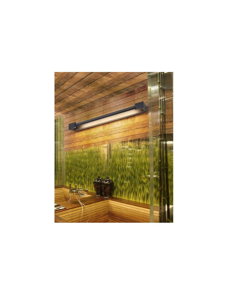 Bathroom wall lamps - Azzardo DALI 120 4000K BLACK 1xLED Wall Mounted Black IP44 AZ2899 - product kolory-swiatla.pl 3