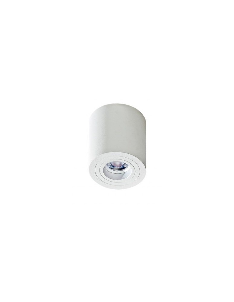 Ceiling luminaires for replaceable light source - Azzardo BRANT WHITE 1xGU10 Surface-mounted White AZ2818 - product kolory-swiatla.pl 1