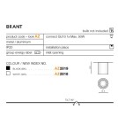 Ceiling luminaires for replaceable light source - Azzardo BRANT WHITE 1xGU10 Surface-mounted White AZ2818 - product 2