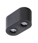Ceiling luminaires for replaceable light source - Azzardo BRANT 2 BLACK 2xGU10 Surface Mounted Black AZ2821 - product 1