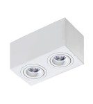 Ceiling luminaires for replaceable light source - Azzardo BRANT 2 SQUARE WHITE 2xGU10 Surface Mounted White AZ2826 - product 1