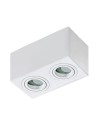 Azzardo BRANT 2 SQUARE IP44 WHITE 2xGU10 Natynkowa Biały IP44 AZ2823
