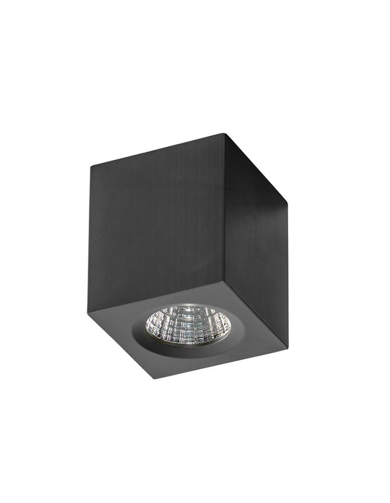 LED ceiling luminaires - Azzardo NANO SQUARE BLACK 1xLED Surface Mounted Black AZ2787 - product kolory-swiatla.pl 1