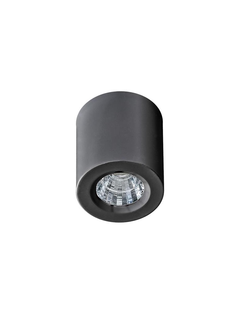 LED ceiling luminaires - Azzardo NANO ROUND BLACK 1xLED Surface Mounted Black AZ2785 - product kolory-swiatla.pl 1