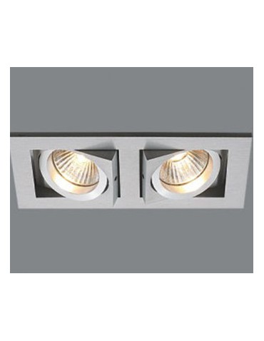 Azzardo PACO 2 ALUMINIUM 2xGU10 Recessed Aluminium AZ0798 - product 2