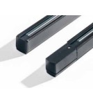 3 phase buses - Azzardo Track Set 1m Black 3F busbar with end feed and end cap AZ2987 - product 1