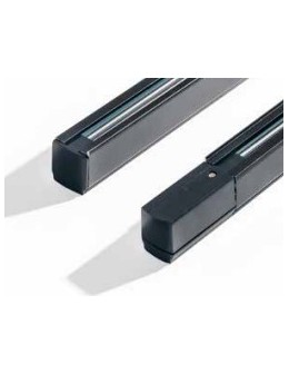 Azzardo Track Set 1m Black 3F busbar with end feed and end cap AZ2987